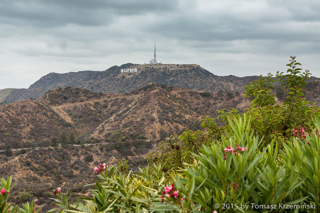 Napis na wzgórzu Hollywood, Los Angeles CA