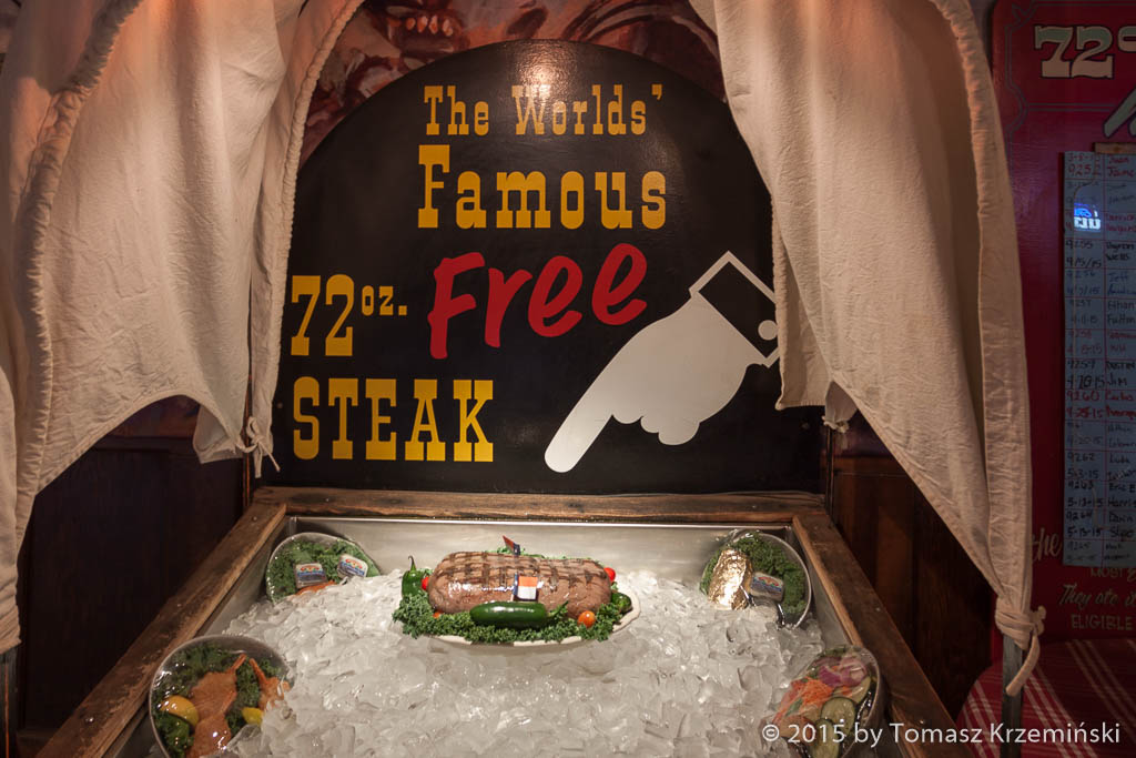 72 oz. Free Steak