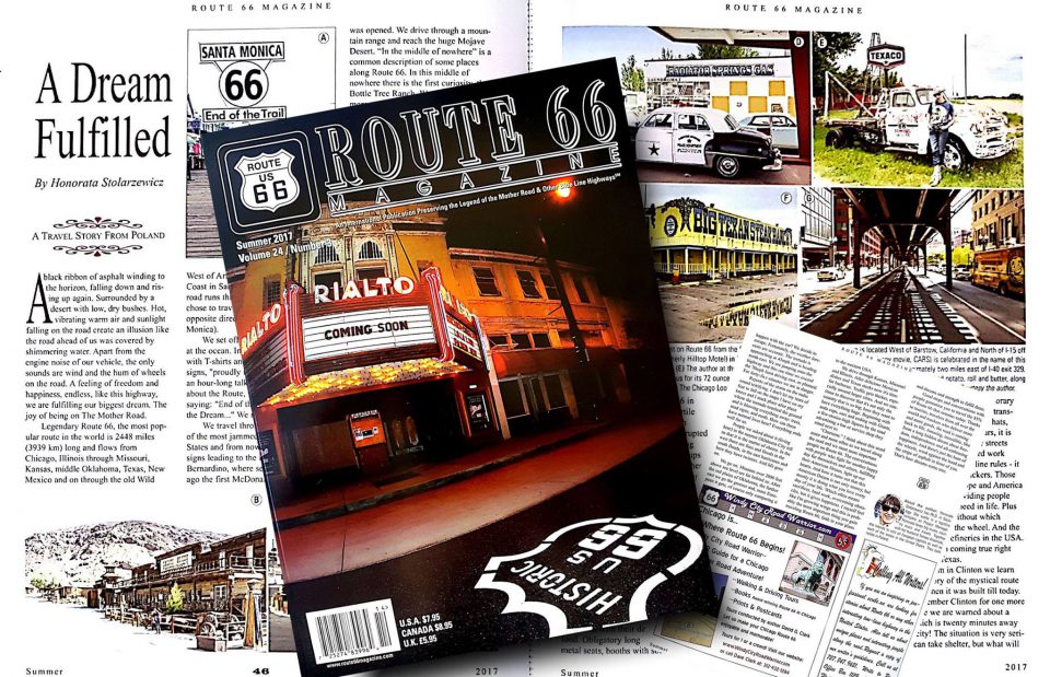 Artykuł w Route 66 Magazine
