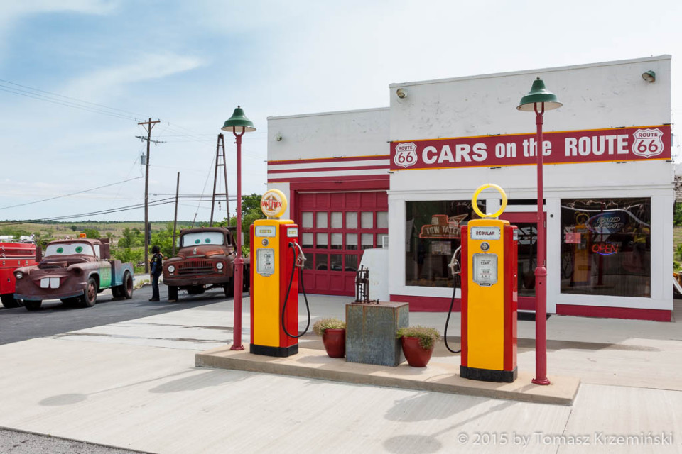 Here the producers of "Cars" found the prototype of Mater. Everything and every movie character are real places and people of Route 66