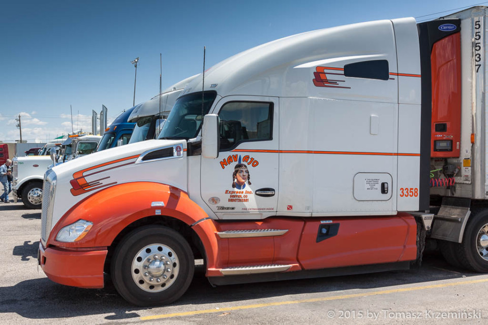 A Kenworth with a Navajo Indian painted on it - is there anything more American?